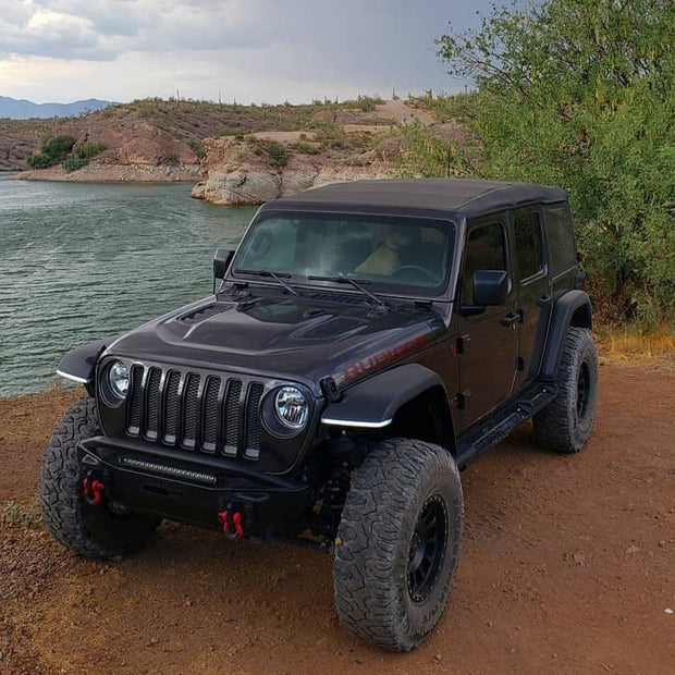 Jeep Wrangler JL High-Top Fender Flares with Daytime Running Lights