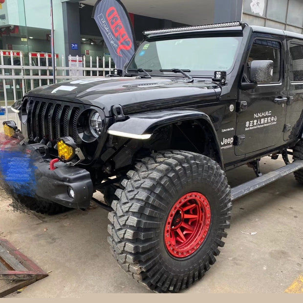 Jeep Wrangler JL High-Top Fender Flares with Daytime Running Lights