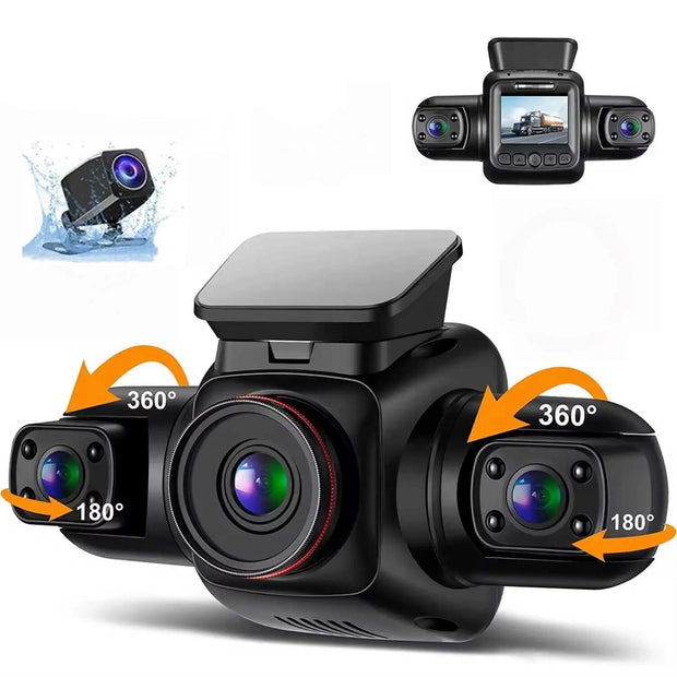 Mini Hidden Car Dash Cam 4CH Car DVR 360 4*1080P HD