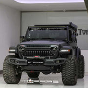 Jeep Wrangler JL 4th Gen Topfire Marauder V Steel & Aluminum Front Bumper