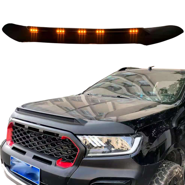 Bonnet Guard with Light Suits Ford Ranger 2015-2021