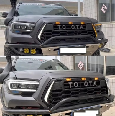 Toyota Tacoma 2016-2019 TRD Pro Style Grill With LED DRL & Turn Signals