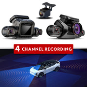 4CH GPS Dash Cam M8S 4*1080P for Car WiFi Video Recorder