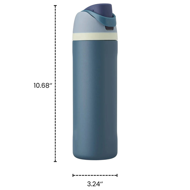 24 oz Insulated Stainless Steel Water Bottle with Straw for Sports and Travel, BPA-Free,