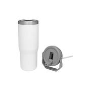 20 Oz Ice-flow Stainless Steel Tumbler with Straw for Home, Office or Car