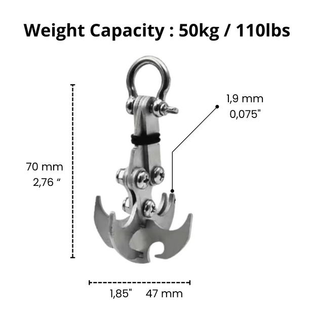 Foldable Gravity Grappling Hook Bundle