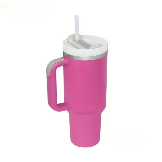 40OZ - 1200ML Insulated Mug / Coffee Thermos with Handle and Straw for Travel and Office