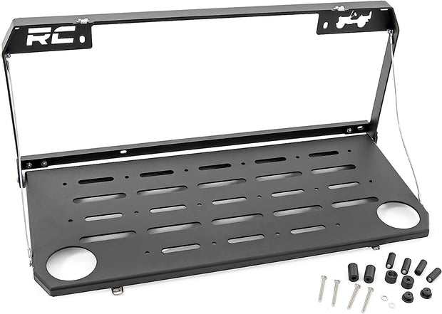 Rough Country 2018-2021 Folding Rear Tailgate Table for 2018-2022 Jeep Wrangler JL