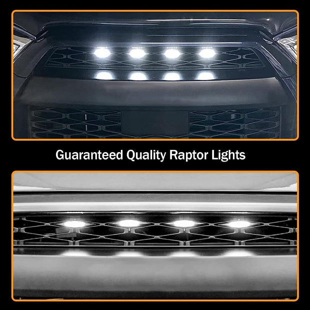 4pcs LED Grill Lights for 2014-2021 Toyota 4Runner TRD Pro Grille Raptor Style LED Light