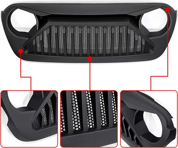Jeep Wrangler 2018-2022 JL 4t Gen Angry Vader Grill