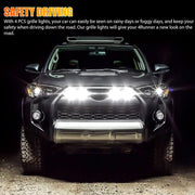 4pcs LED Grill Lights for 2014-2021 Toyota 4Runner TRD Pro Grille Raptor Style LED Light