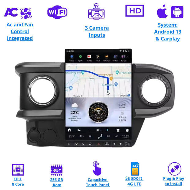 Tacoma car stereo with Apple CarPlay