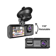 Compact dash cam with 2-inch IPS screen
