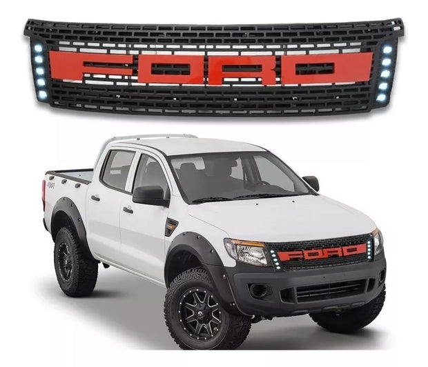 Ford Ranger T6 2012-2015 Front Grill With LED