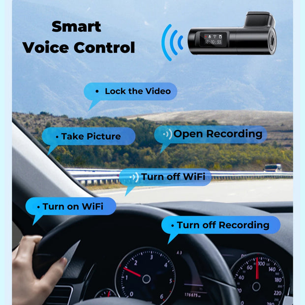 Dash cam featuring Wi-Fi app control
