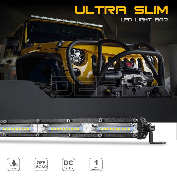 LED Light Bar 7'' 13'' 20 inch DRL Fog Running Led Work Light 4x4 Off Road Led Headlight