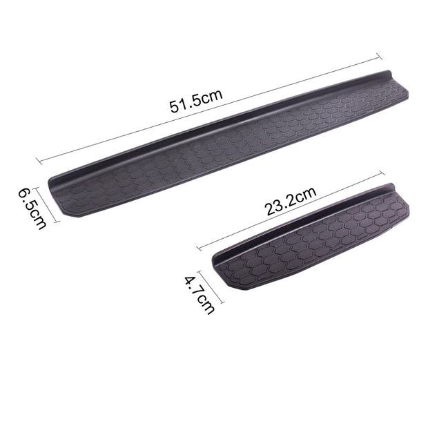 Black Molded Sill Guards Plate Protector For Jeep Wrangler JL 2018+