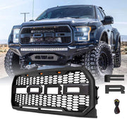 ABS plastics Raptor design grille car grills with Light for FORD F150 2015-2017