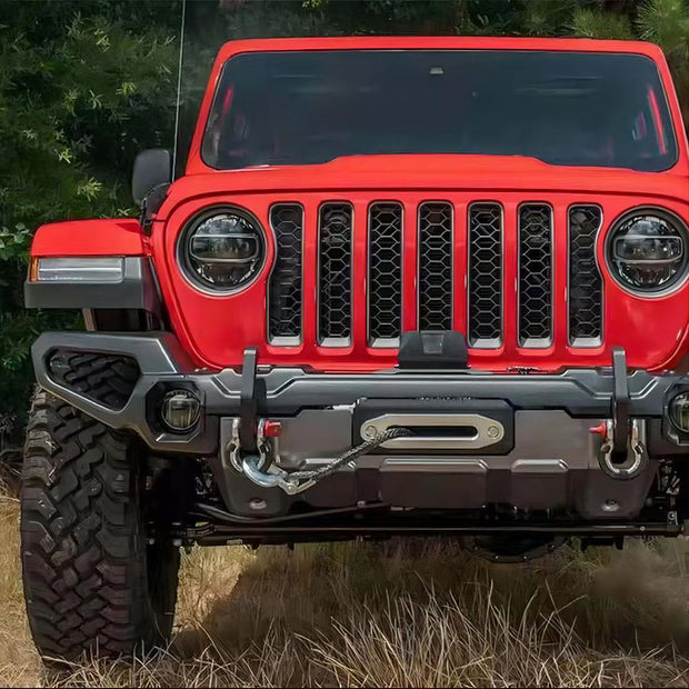 Jeep Wrangler JL/JT 2018+ Black Steel Rugged Ridge Venator Front Bumper