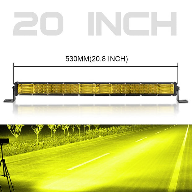 10 inch 20 Inch Off road Slim LED Work Light bar Fog lamp