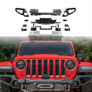 Jeep Wrangler JL/JT 2018+ Black Steel Rugged Ridge Venator Front Bumper