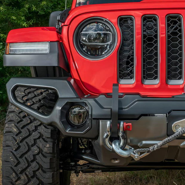 Jeep Wrangler JL/JT 2018+ Black Steel Rugged Ridge Venator Front Bumper