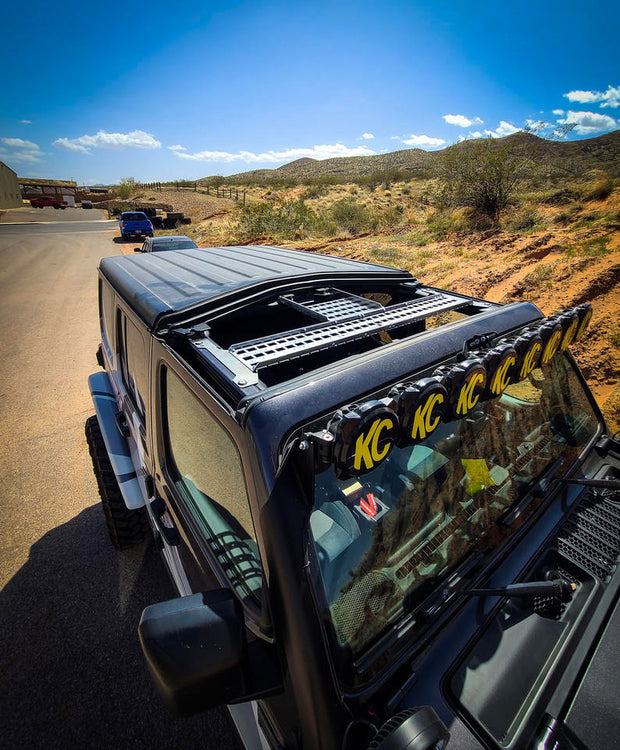 Jeep Wrangler JL 2018+ Aluminum Cargo Carrier Overhead Molle Shelf