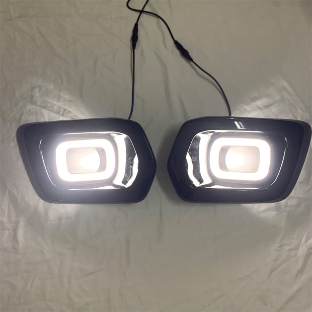 DRL Fog Lamps LED Daytime Running Lights With Turning Signal For Ford Ranger T8 Wildtrak 2019 2020 2021