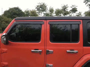 Window Visor In-channel Rain Deflectors for Jeep Wrangler JL 2018+