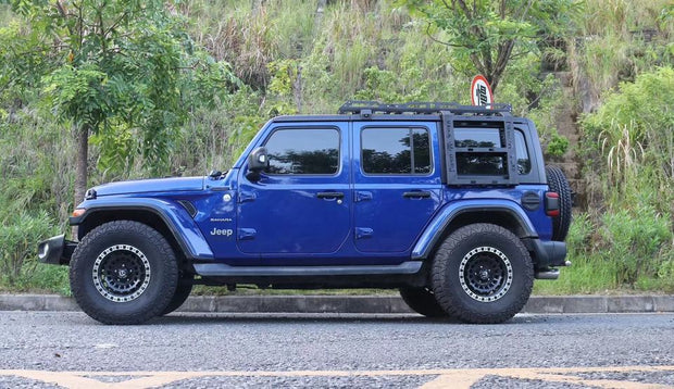 Jeep Wrangler JL 2018+ Steel 4 Doors Roof Rack +2 Side Ladders