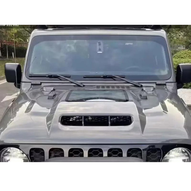 Jeep Wrangler JL 2018+ 4th Gen Bonnet Hood With Glass And Air Ducts