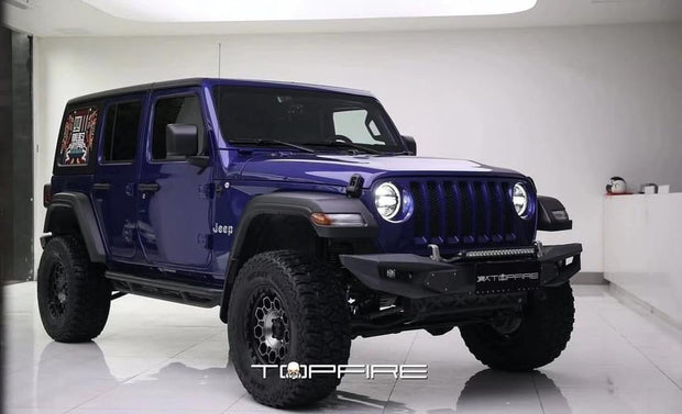 Jeep Wrangler JL 4th Gen Topfire Aluminum Front Bumper