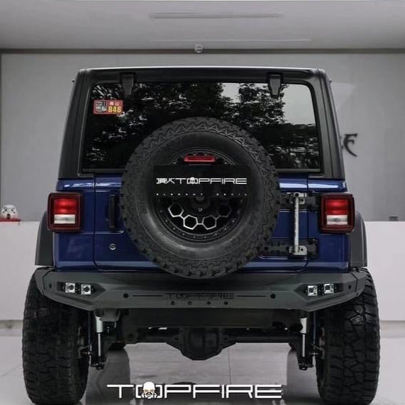 Jeep Wrangler JL 4th Gen Topfire Aluminum Rear Bumper