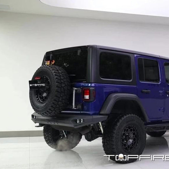 Jeep Wrangler JL 4th Gen Topfire Aluminum Rear Bumper