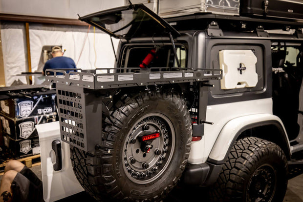 Easy-to-install utility basket for Jeep Wrangler JL