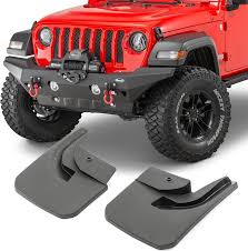 Protect your Wrangler from dirt and debris with mud flaps