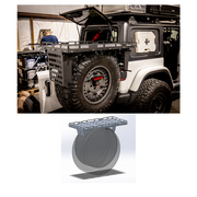 Spare tire utility basket for Jeep Wrangler JL