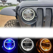 Jeep Wrangler JL & Gladiator 2018-2023 White LED With DRL Headlight