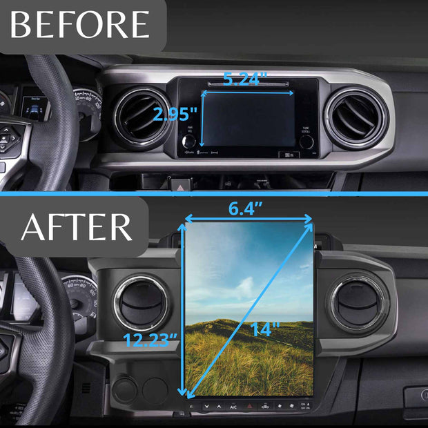 Easy installation car stereo for Tacoma