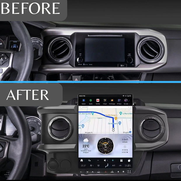 Premium sound car stereo upgrade for Tacoma