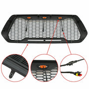 Raptor Style Matte Black Grille w/3 LED Lights - 2016+ Toyota Tacoma