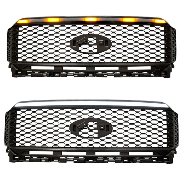 Ford F150 2021-Presents Front Racing Grill With LED Dynamic Lighting