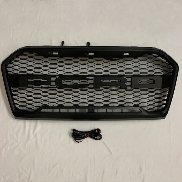 Front Mesh Honeycomb Grill For Ford Ranger T7 15-17