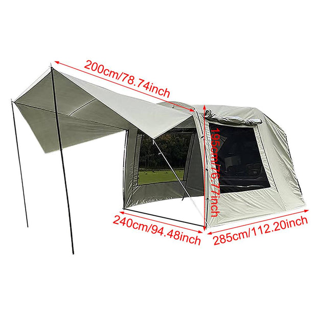 Portable Car Trunk Tent Sunshade Rainproof Vehicle Rear Extension Tent