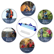 Outdoor Survival Water Filter Straw Water Filtration System Drinking Purifier For Emergency