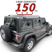 Jeep Wrangler JL 2018+ Aluminum Roof Rack Cross Bars Cargo Carrier