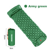 Inflatable Outdoor Camping Sleeping Pad Mattress with Pillows