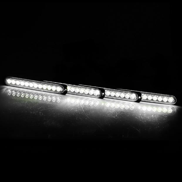 4pcs Strobe led kit 4 in 1 Wireless Control Led Strobe Grille Flashing Light bar