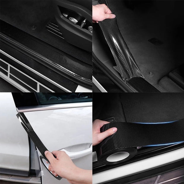 5D Carbon Fiber Waterproof Protect Film Car Door Entry Edge Guards