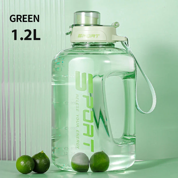 Water Bottle Large Sports Water Bottle Travel Kettle Large Fitness Gym Portable Capacity with Straw Leakage-Proof Cup Drinkware